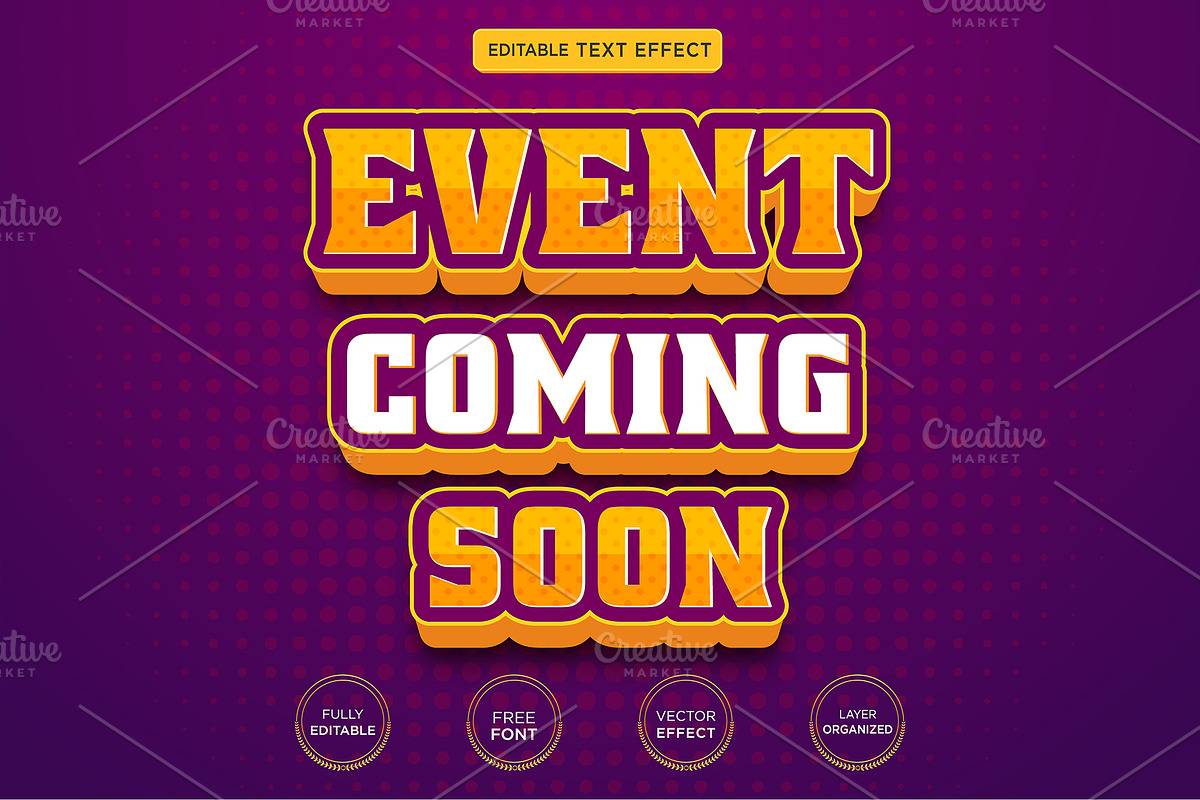 Cartoon 3d Editable Text Effect, a Layer Style Add-On by bdrobin (Photo 1 of 2)