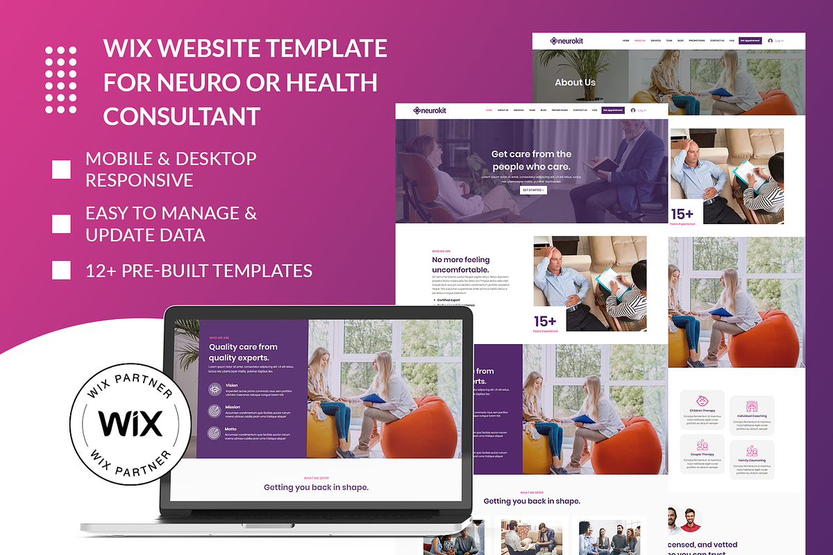 Wix Website Theme for Mental Health, a Wix Template by Wix Creative Themes (Photo 1 of 7)