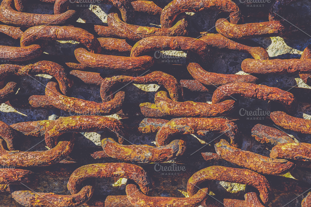 Old rusty chains texture, a Texture Graphic by Textures & Backgrounds ...