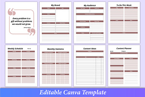 2024 Online Business Planner Canva