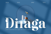 Diraga || Modern Serif Font, a Serif Font by Idea Studio (Thumbnail 1 of 10)