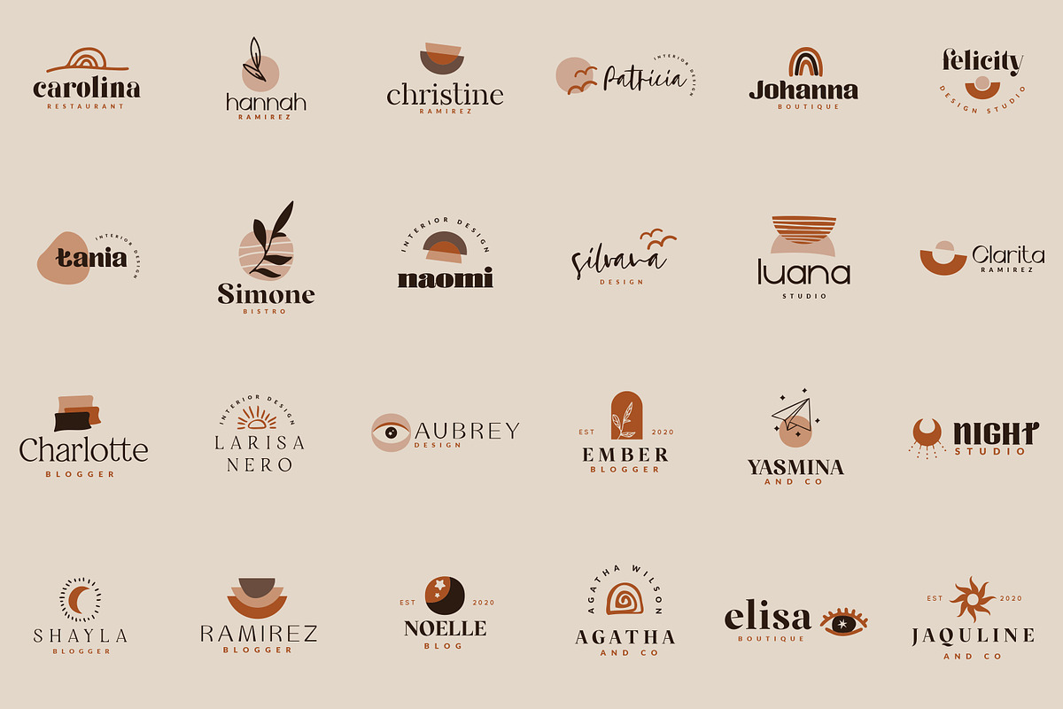 Boho Logo Bundle, a Branding & Logo Template by GraphicDash (Photo 4 of 10)