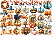 Pumpkin Clipart Fall Clipart Hallowe, an Illustration by Sublimation Artist (Thumbnail 1 of 6)