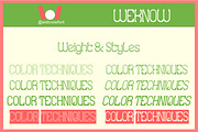 COLOR TECHNIQUES FONT, a Sans Serif Font by weknow (Thumbnail 6 of 7)