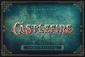 Castlefire Font, a Script Font by Allmostudio