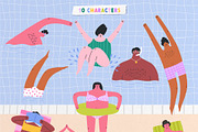 Summer vector clipart & patterns, an Illustration by Valerie (Thumbnail 4 of 8)