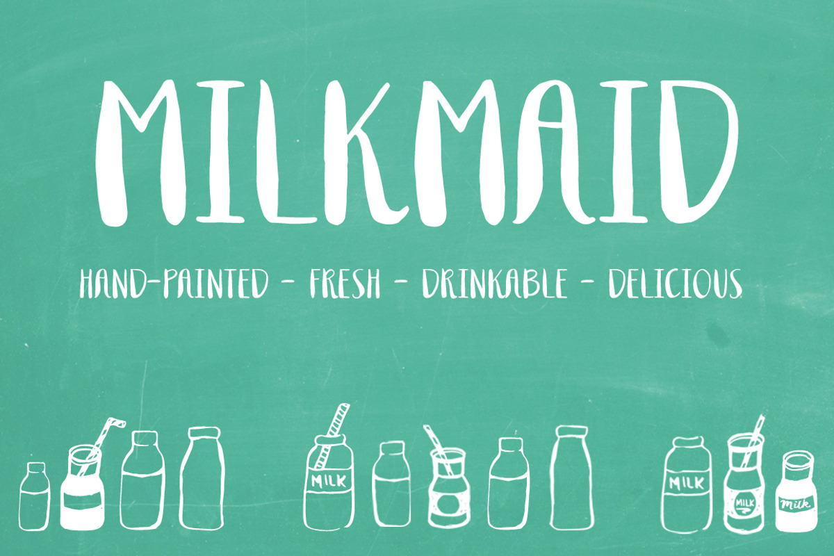Milkmaid - A Smooth Uppercase Font