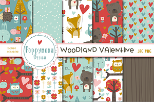 Woodland Valentine Paper Set