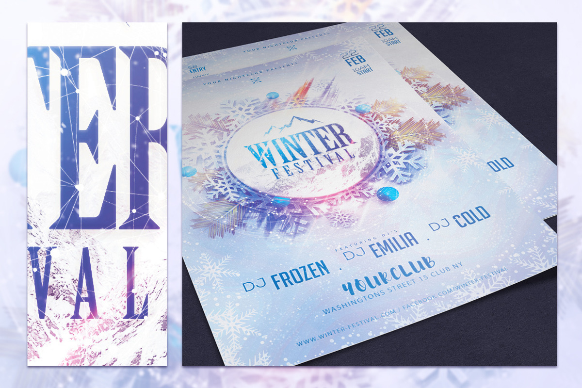 Winter Festival Flyer Template, a Flyer Template by InTheSky15 (Photo 8 of 9)