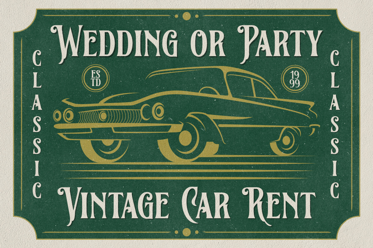 Beatford - Vintage Font, a Serif Font by HansCo Studio (Photo 6 of 12)