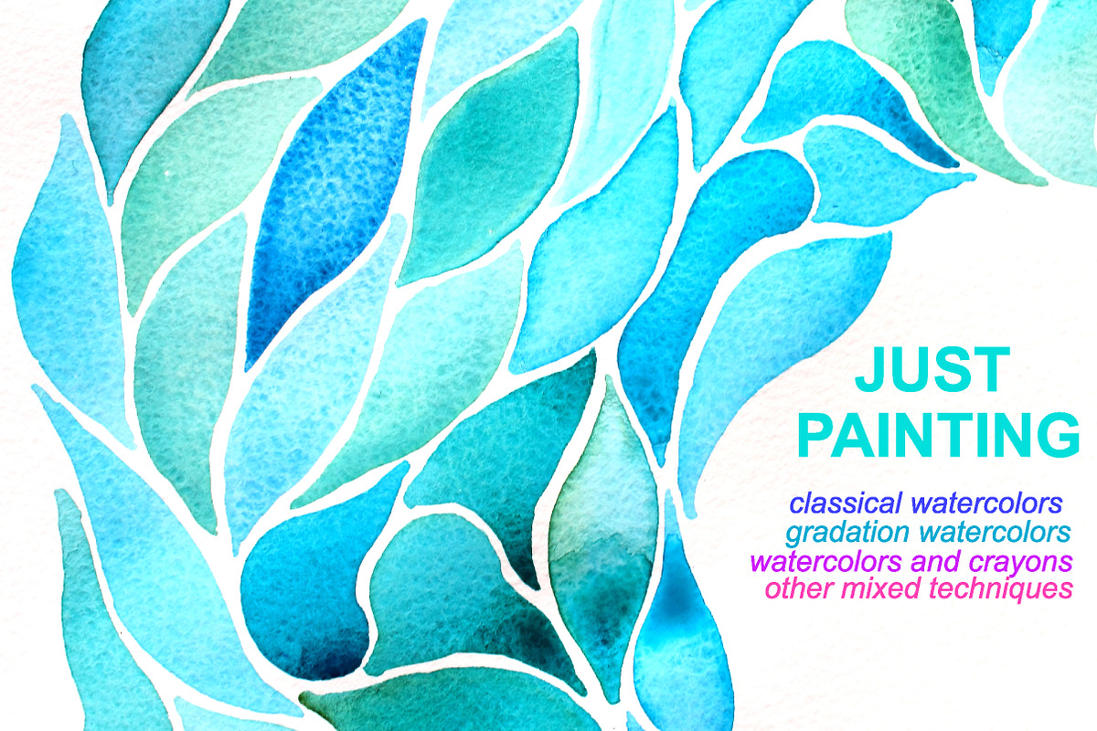 20 Abstract Watercolor Backgrounds, a Texture Graphic by Svetlana Kononova (Photo 3 of 11)