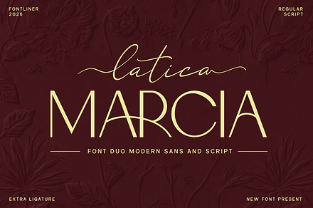 Latica Marcia - Font Duo, a Serif Font by Font Liner