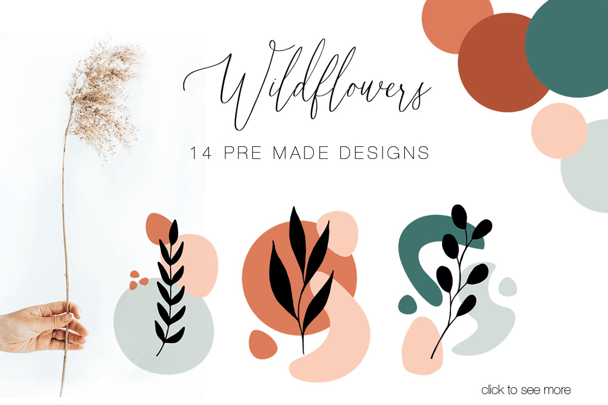 300 Wild Flowers Vector Elements, an Illustration by Art Dari Autumn (Photo 16 of 24)