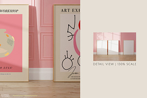 Frame Mockups Vintage Pink Peach