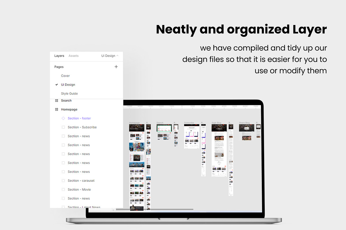 Delta News - Website uikit for news, an UI Kit Template by Minialis (Photo 3 of 6)