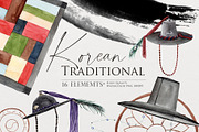 Watercolor clipart-Korean Traditions, an Illustration by Beigetime (Thumbnail 1 of 10)
