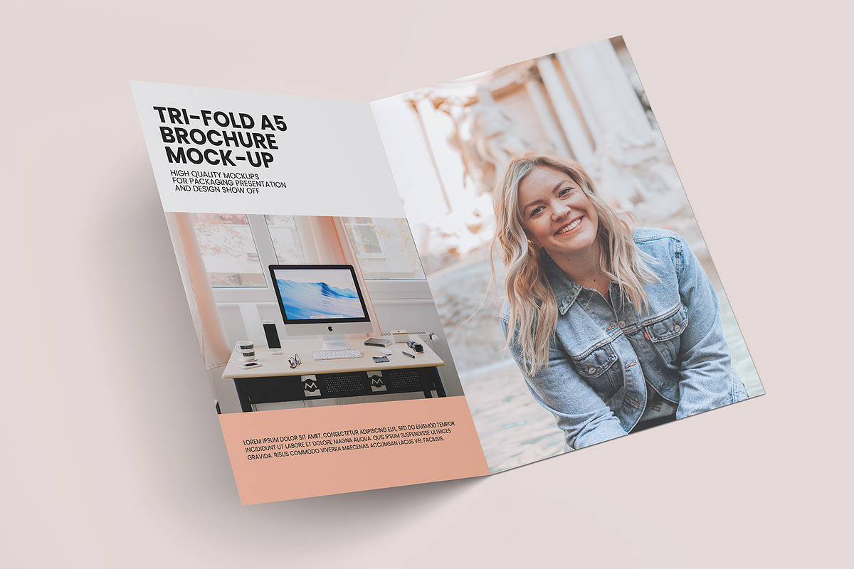 Bi-Fold Half Letter Brochure Mock-up, a Books & Magazine Mockup by Illusiongraphic (Photo 12 of 14)