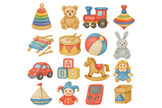 Watercolor Kids Toy Collection Set, an Object Graphic by RT Studio (Thumbnail 2 of 4)