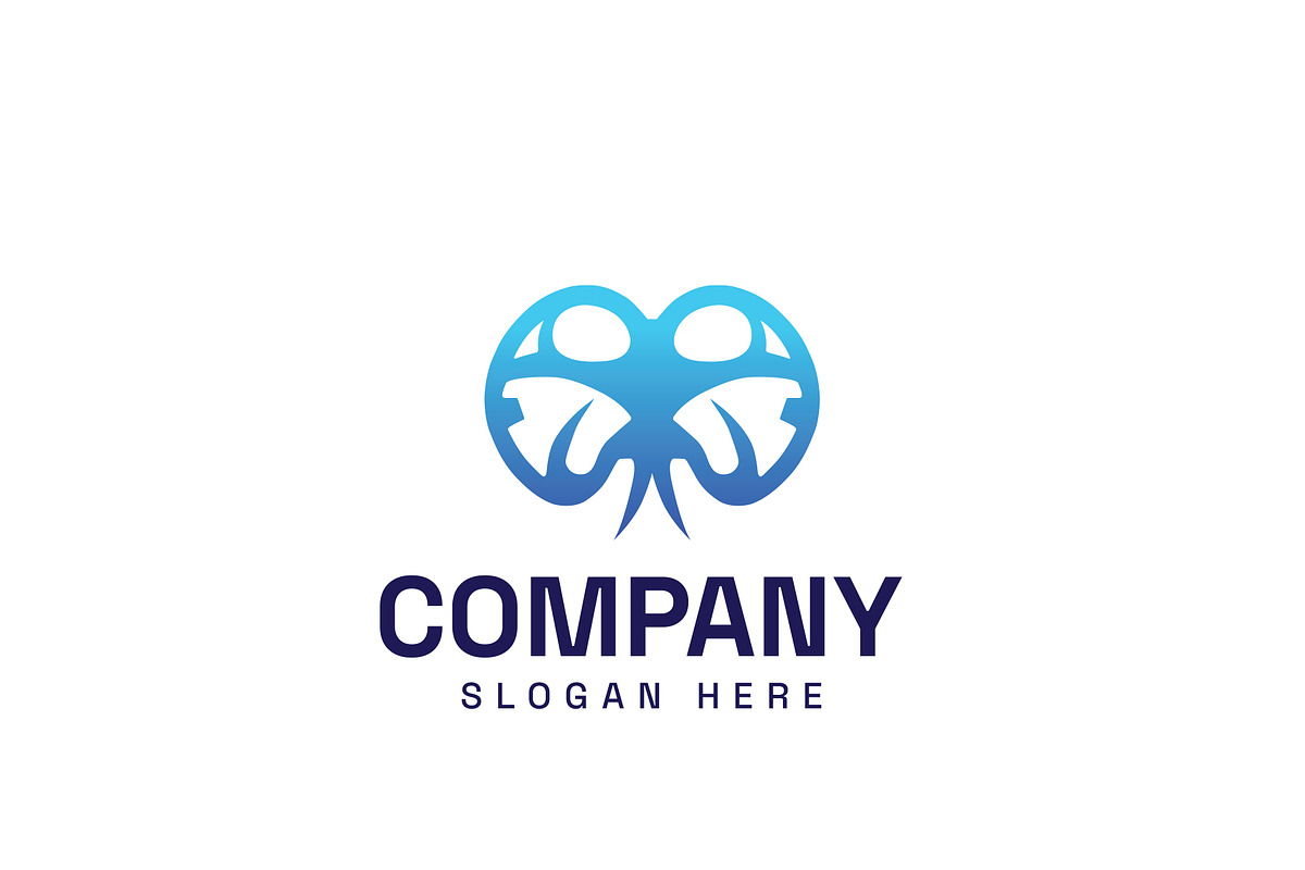 Abstract Drone Logo Template, a Branding & Logo Template by HueNestify (Photo 1 of 3)