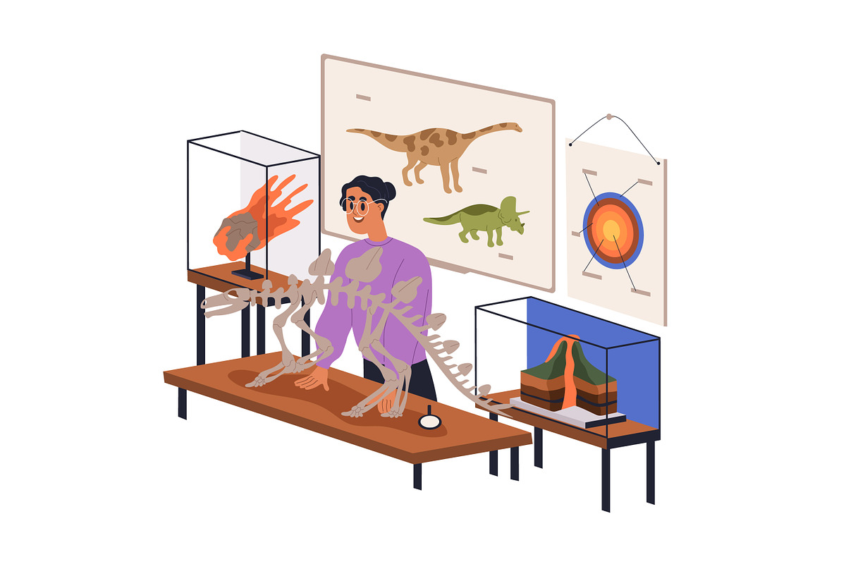 School teachers in classrooms set, an Education Illustration by Good Studio (Photo 9 of 15)