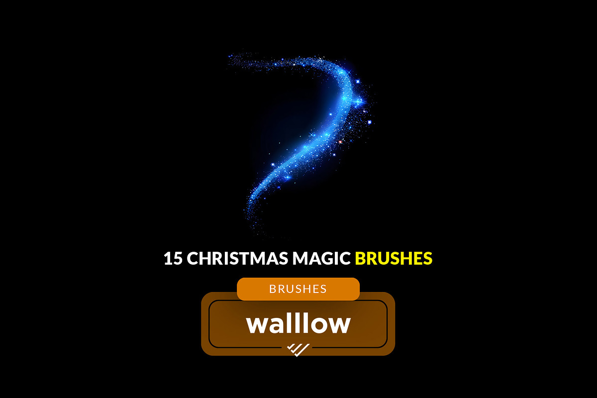 Magic Sparkle light photoshop brush, a Brush Add-On by Walllow Creatives (Photo 2 of 3)