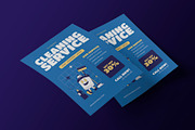 Blue Cleaning Service Flyer, a Flyer Template by Neermana (Thumbnail 3 of 4)