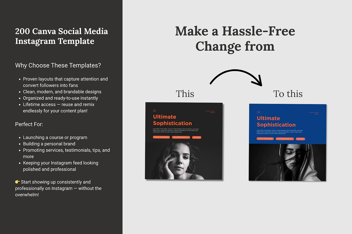 100 Animated Canva Instagram Kit, a Social Media Template by TheBrightGrap (Photo 22 of 25)