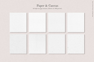 Watercolor Paper Canvas Textures