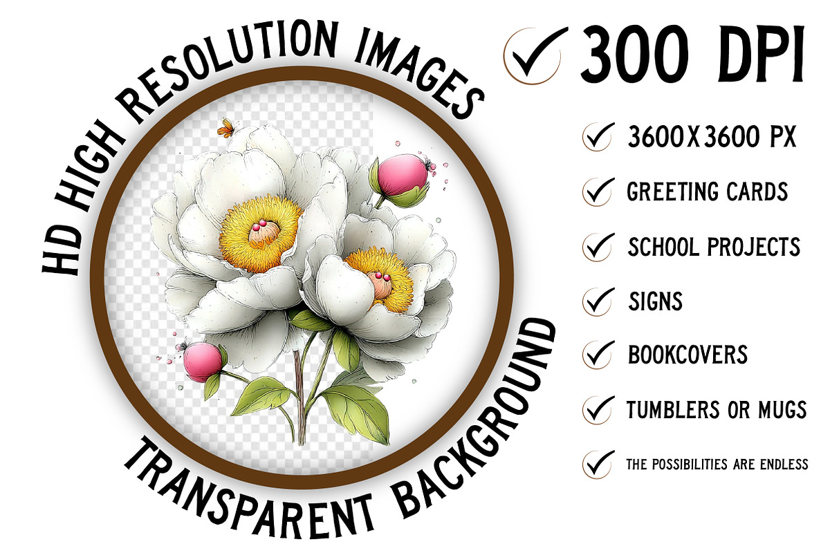 Whimsical Easter Flowers Clipart Png, an Illustration by Craft Nest (Photo 2 of 11)