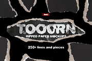 TOOORN - Series of Torn Paper Mockup, a Texture Graphic by BORT GRAPHIC (Thumbnail 1 of 12)