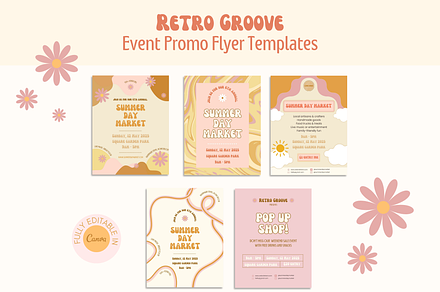 Retro Event Flyer Templates, a Flyer Template by HellYeahDesigns
