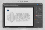 Pencil Sketch Logo Mockup, a Mockup by Andrew Skoch Design (Thumbnail 2 of 4)