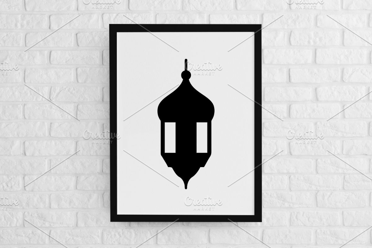 Lantern Silhouette SVG, a Decorative Illustration by newminddesign (Photo 2 of 3)