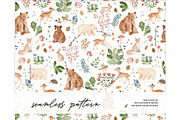 Fall Forest Animals Autumn pattern, a Pattern Graphic by Milatoo (Thumbnail 1 of 4)