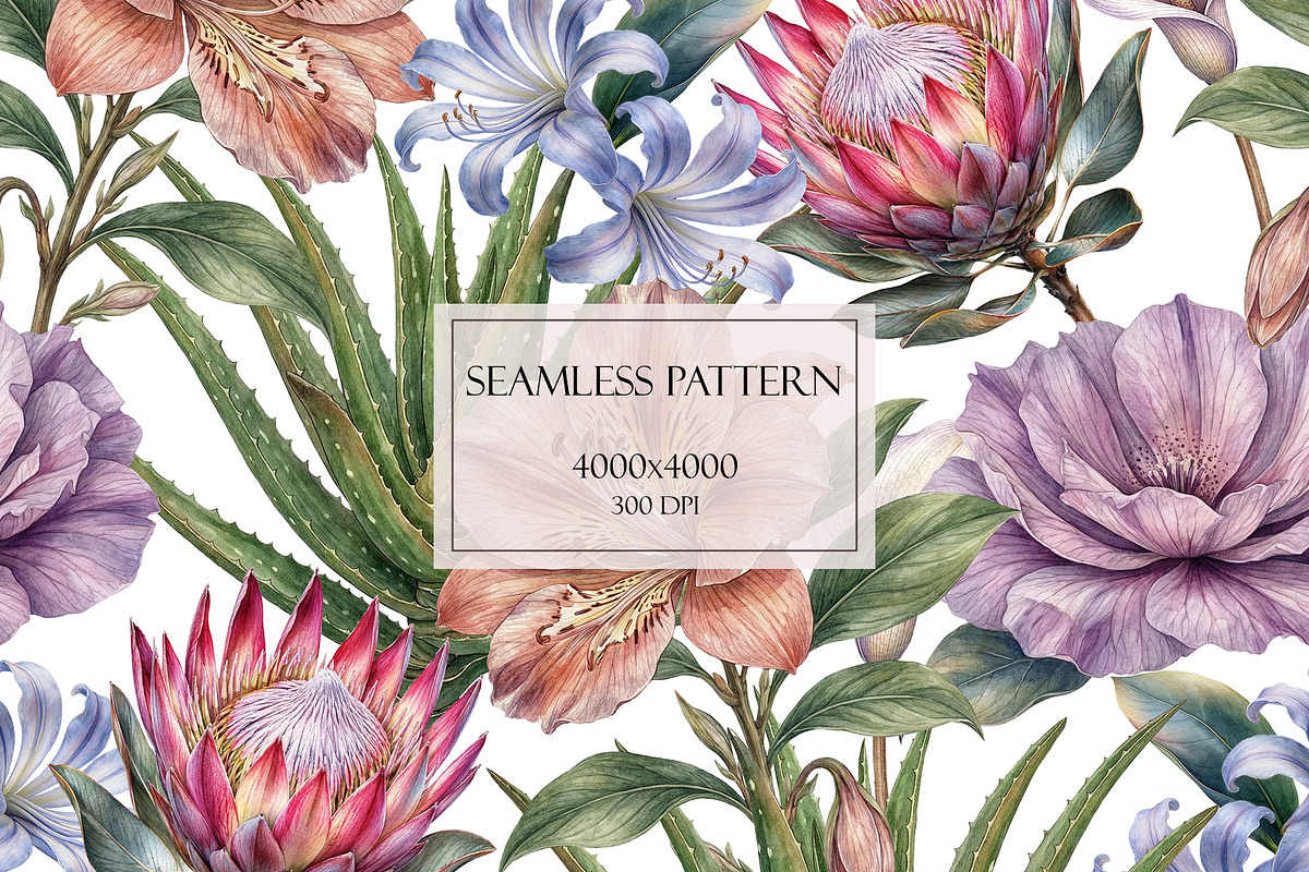 Seamless floral pattern, a Pattern Graphic by Elona Laff (Photo 1 of 3)