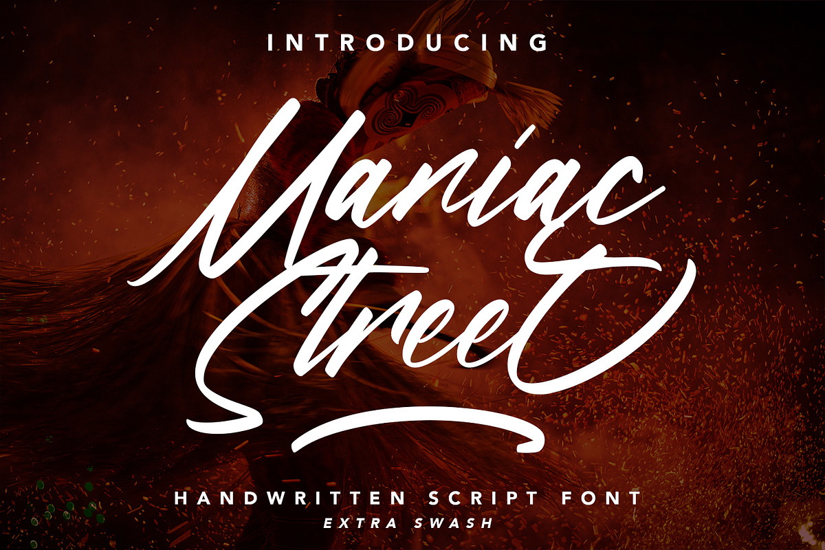 ManiacStreet-Handwritten Script Font, a Script Font by AQR Studio (Photo 1 of 10)