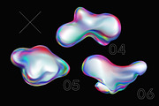 3d Fluid iridescent shapes, an Illustration by MaximGertsen (Thumbnail 3 of 5)