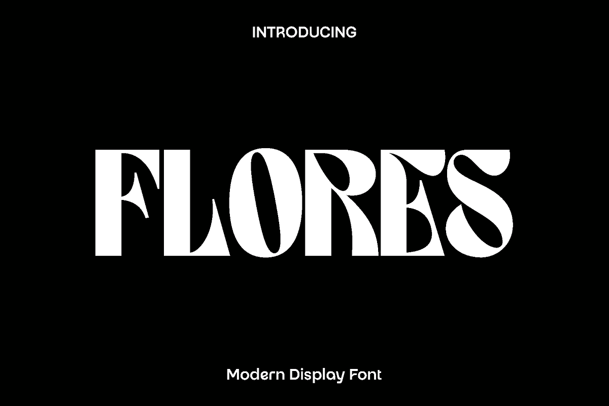 Flores - Modern Display Font, a Sans Serif Font by Luna Shop (Photo 1 of 11)