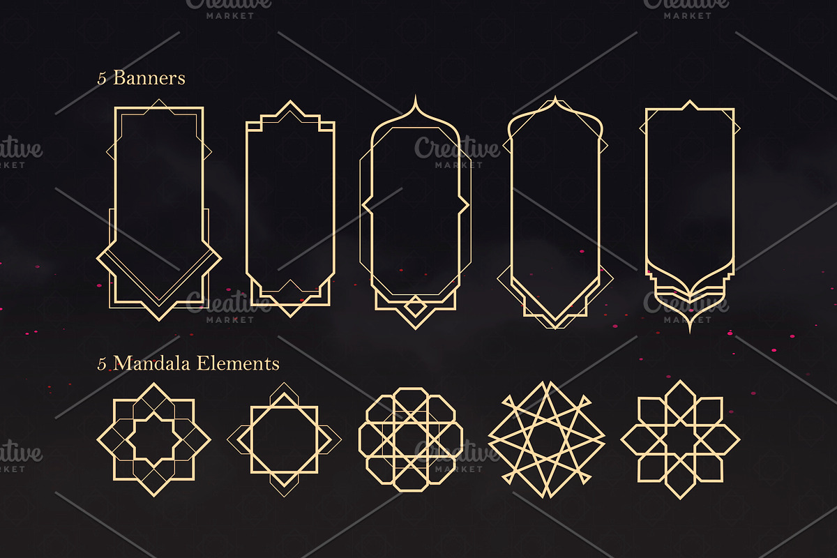 Arabic Deco UI, an Object Illustration by Olga Ryzychenko (Photo 6 of 13)