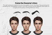 Procreate Eyebrow Stamps, a Brush Add-On by Selentaori Studio (Thumbnail 10 of 12)