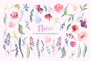 Florie Watercolor Design Kit, an Illustration by KitsPix (Thumbnail 6 of 11)