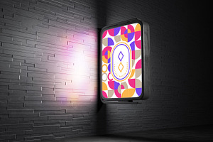 Light Box Psd Mockup