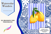 Watercolor - 32 Procreate Brushes, a Brush Add-On by MissPerfectKaos (Thumbnail 5 of 9)
