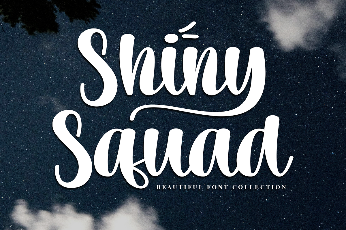 Shiny Squad | Script Font, a Handwritten Font by Scratchones (Photo 1 of 9)