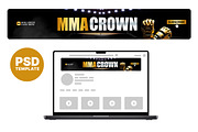 MMA YouTube banner Template, a Social Media Template by Vaughn Studios (Thumbnail 1 of 5)