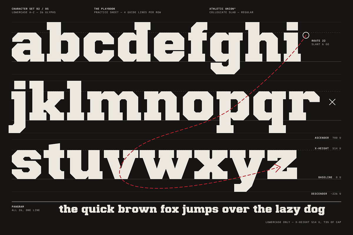 Athletic Union - College Typeface, a Slab Serif Font by HipFonts (Photo 7 of 18)