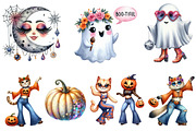 Groovy Halloween Day Clipart, an Illustration by Pixels.Craft (Thumbnail 3 of 7)