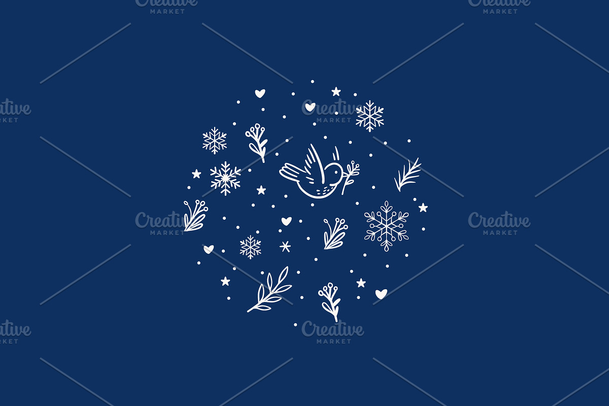 50 Hand-Drawn Winter Snowman Clipart, a Seasonal Illustration by SvetaGallery (Photo 7 of 7)