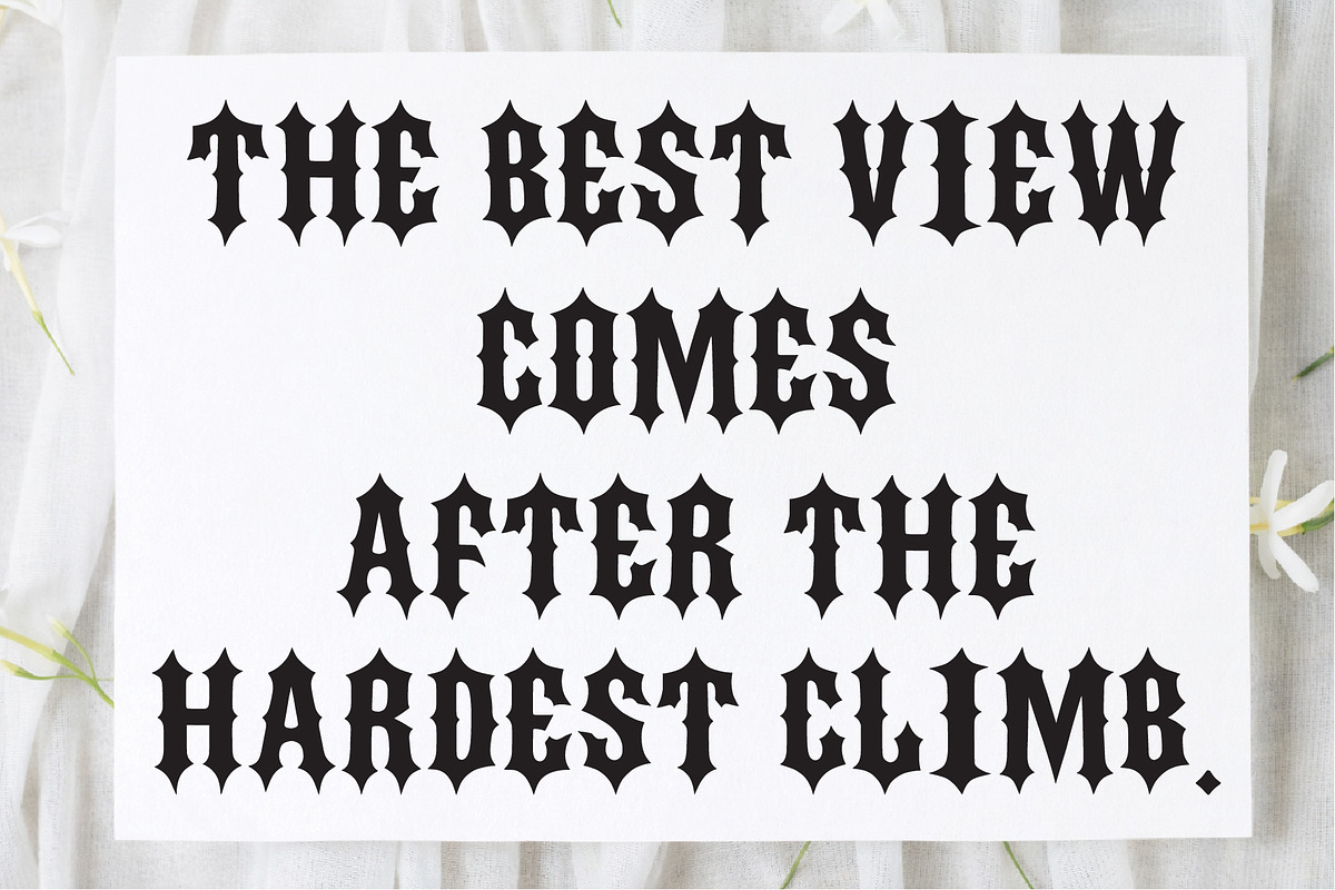 Classic Blackletter, a Blackletter Font by Aura Typeface (Photo 3 of 6)
