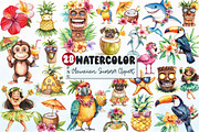 Hawaiian Summer Sublimation Clipart, a Seasonal Illustration by Rose Art (Thumbnail 1 of 4)